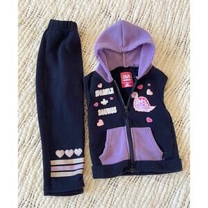 Kids 2 Piece Set Girls Outfit Size 3T Pants Vest